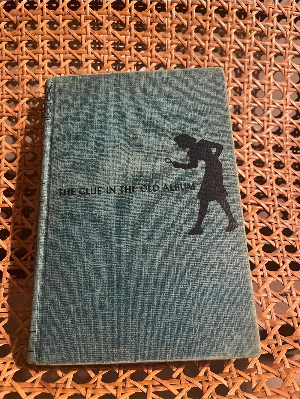 The Clue in the Old Album Vintage Blue Hardcover Book